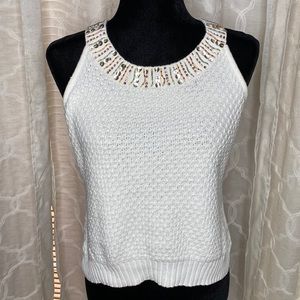 Nine & Co cropped sweater top